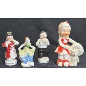 Lot Of 4 Vintage Porcelain Made In Japan Decor Figurines
